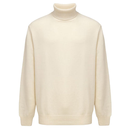 Cruciani White Cashmere Turtleneck