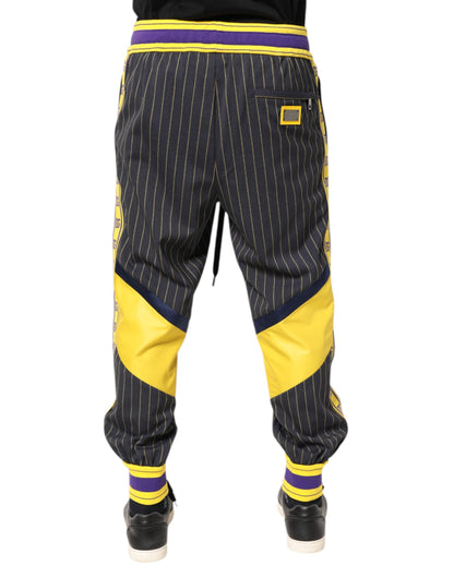 Dolce & Gabbana Multicolor Cotton Men Jogger Pants
