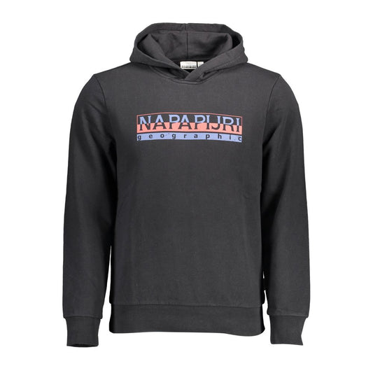 Napapijri Black Cotton Men's Hoodie