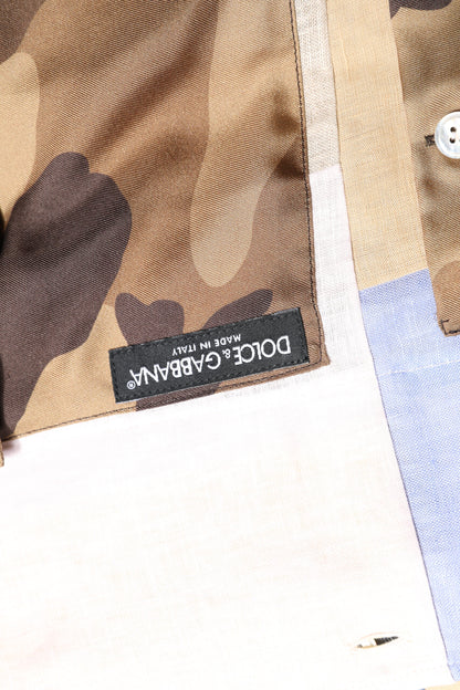 Dolce & Gabbana Multicolor Patchwork Short Sleeve Shirt