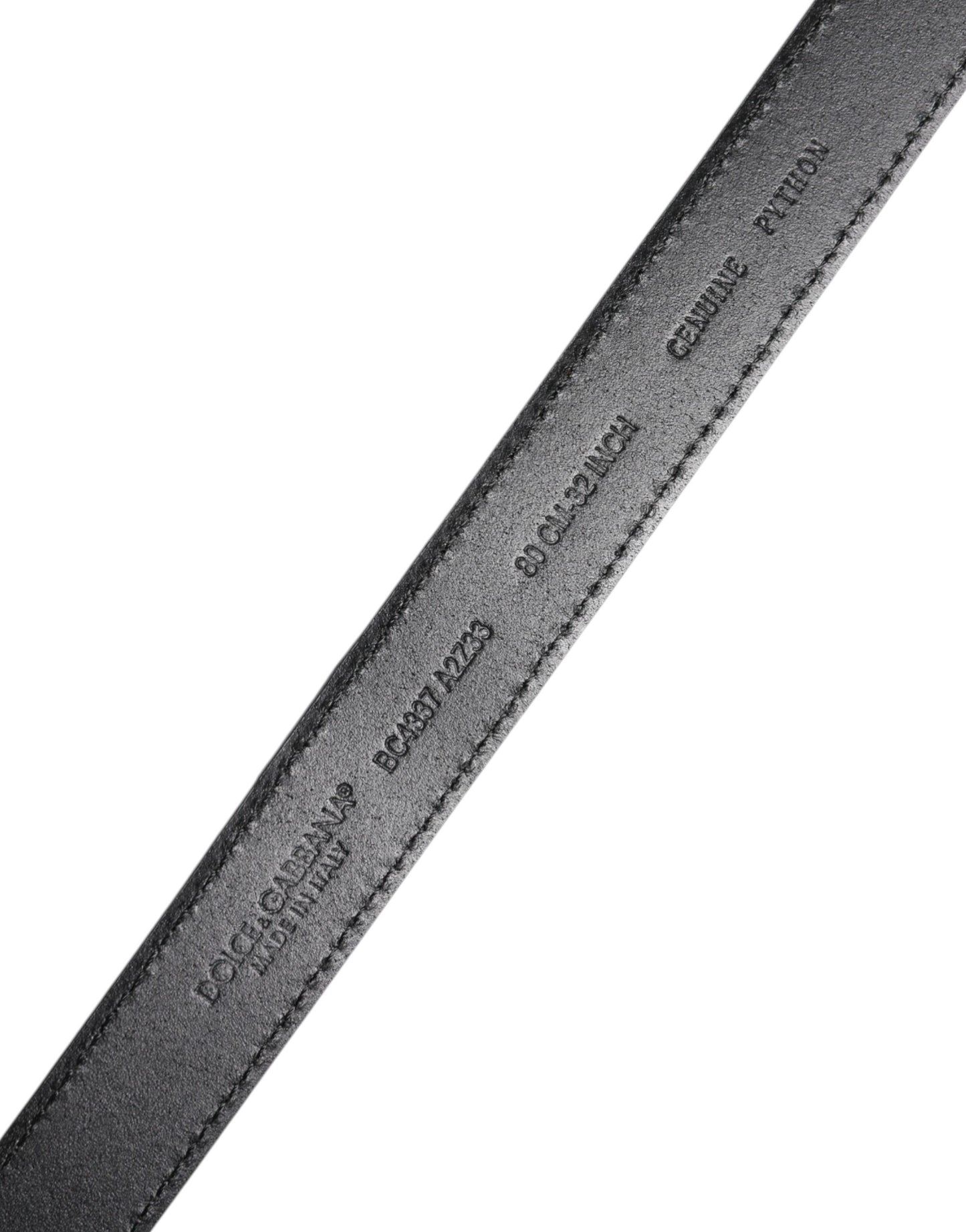 حزام دولتشي آند غابانا الأحمر المصنوع من الجلد الطبيعي مع مشبك معدني نحاسي