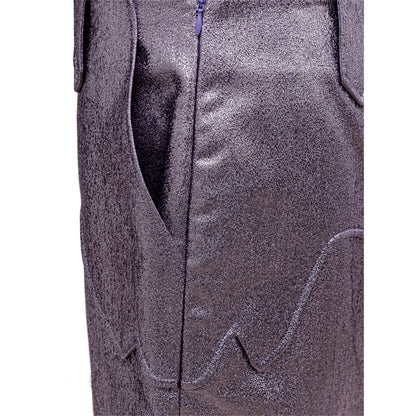 Tom Ford Purple Polyamide Midi Skirt