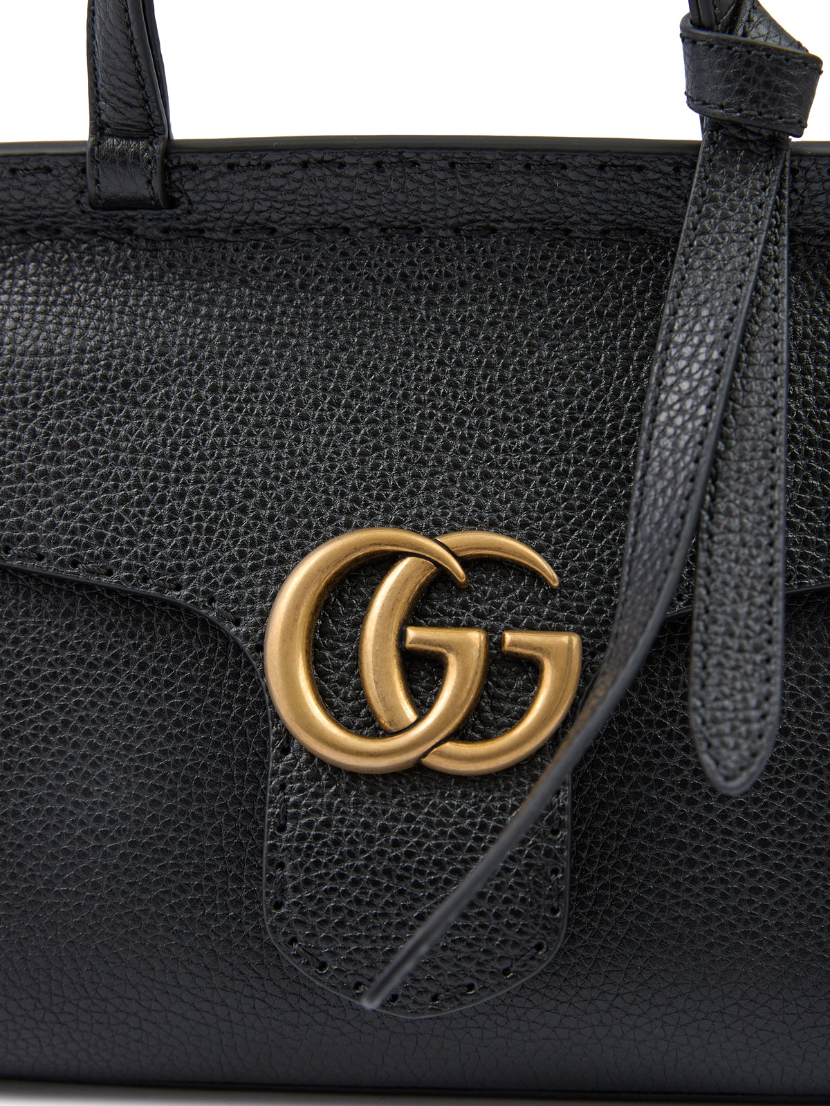 حقيبة يد Gucci GG Marmont الجلدية السوداء