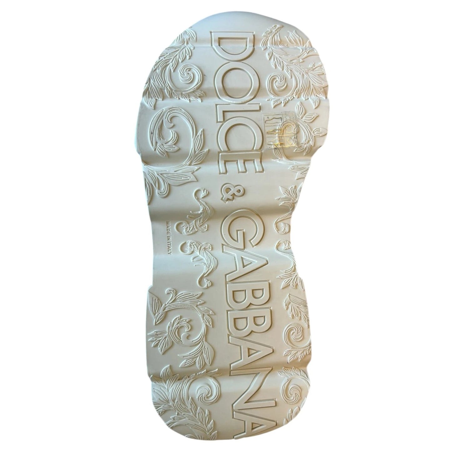 حذاء سنيكرز دولتشي آند غابانا دايماستر أسود وأبيض منخفض الرقبة