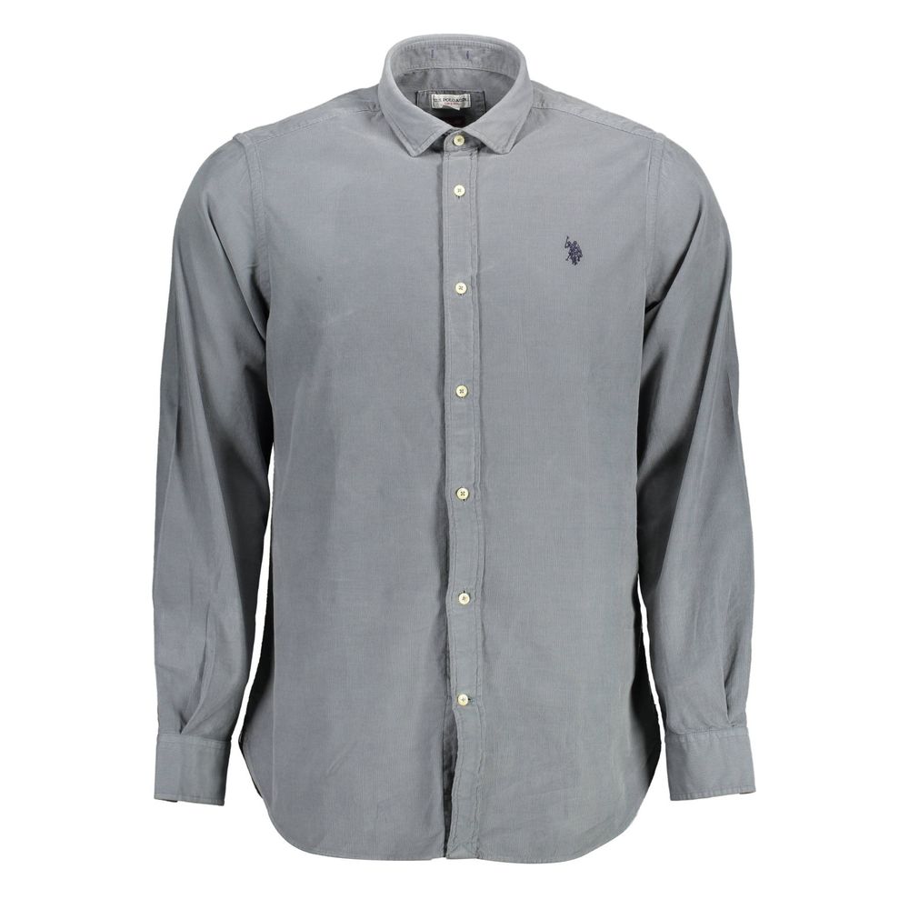 U.S. POLO ASSN. Blu Cotton Men Shirt