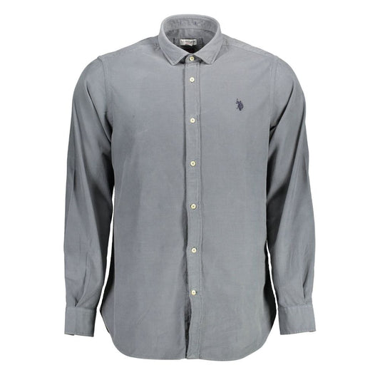 U.S. POLO ASSN. Blu Cotton Men Shirt