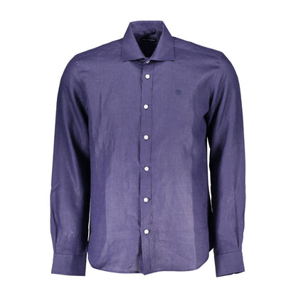 North Sails Blu Linen Men Shirt