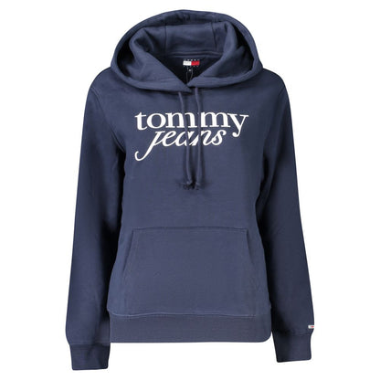 Tommy Hilfiger Blue Cotton Women's Hooded Sweatshirt