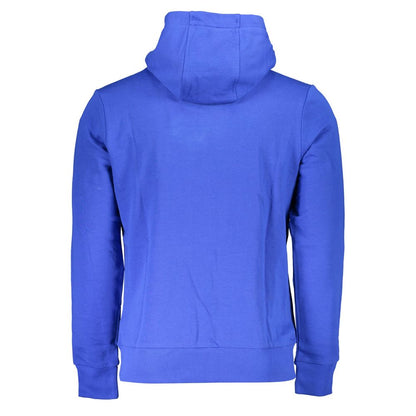 La Martina Blue Cotton Men's Hooded Sweatshirt