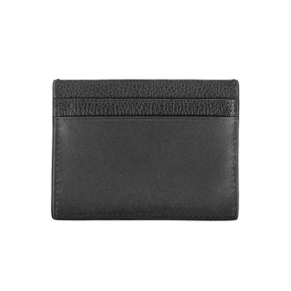 Calvin Klein Black Leather Mens Wallet Holder