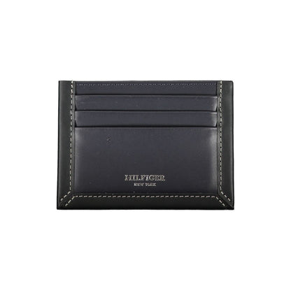 Tommy Hilfiger Blue Leather Men Wallet