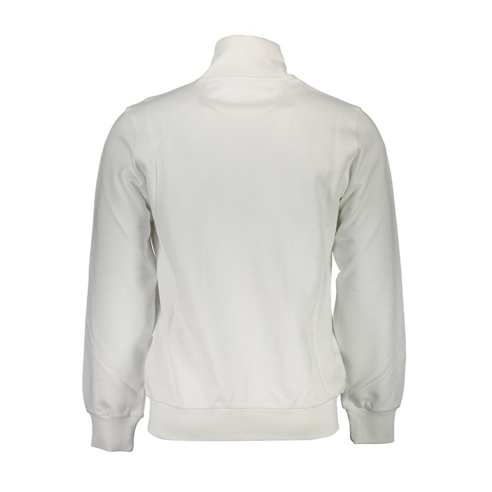 La Martina White Cotton Men Sweatshirt