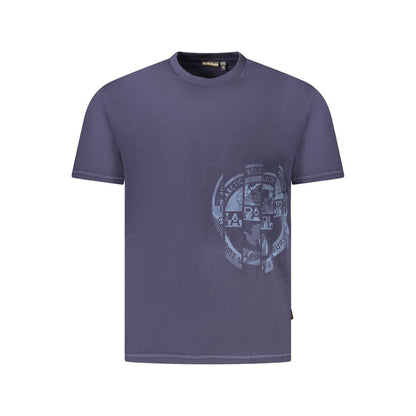 Napapijri Blu Cotton Men T-Shirt