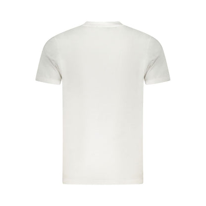 Cavalli Class Bianco Cotton Men T-Shirt