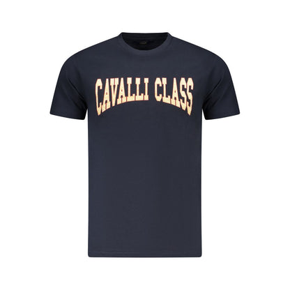 Cavalli Class Blue Cotton Men's T-Shirt