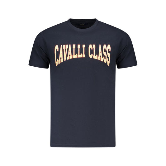 Cavalli Class Blue Cotton Men's T-Shirt