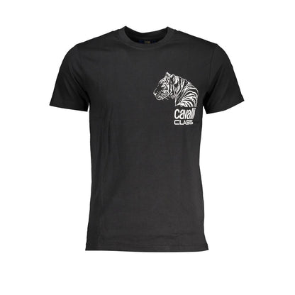 Cavalli Class Black Cotton Men's T-Shirt