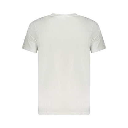 Cavalli Class Bianco Cotton Men T-Shirt