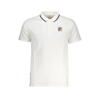Fila White Cotton Men's Polo Shirt