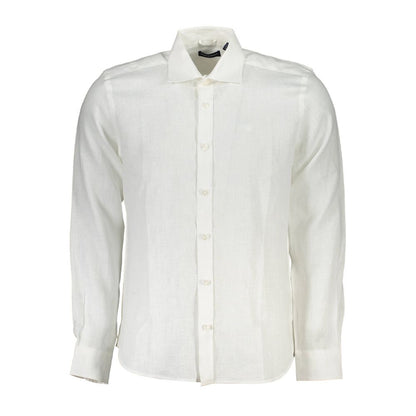 North Sails White Linen Men's Shirt