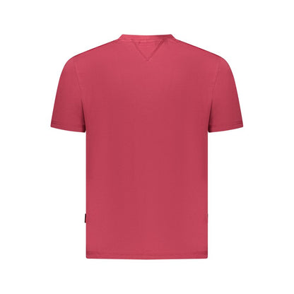 Napapijri Red Organic Cotton Men T-Shirt