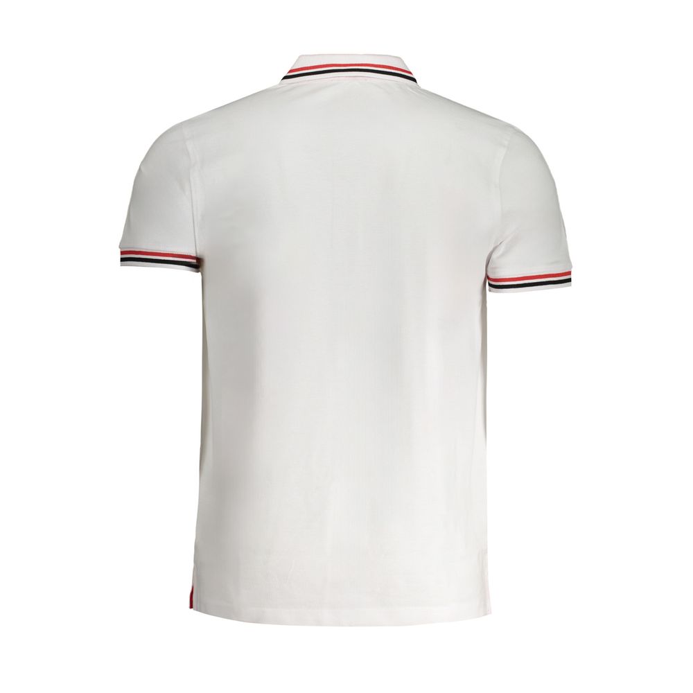 Cavalli Class Bianco Cotton Men's Polo Shirt
