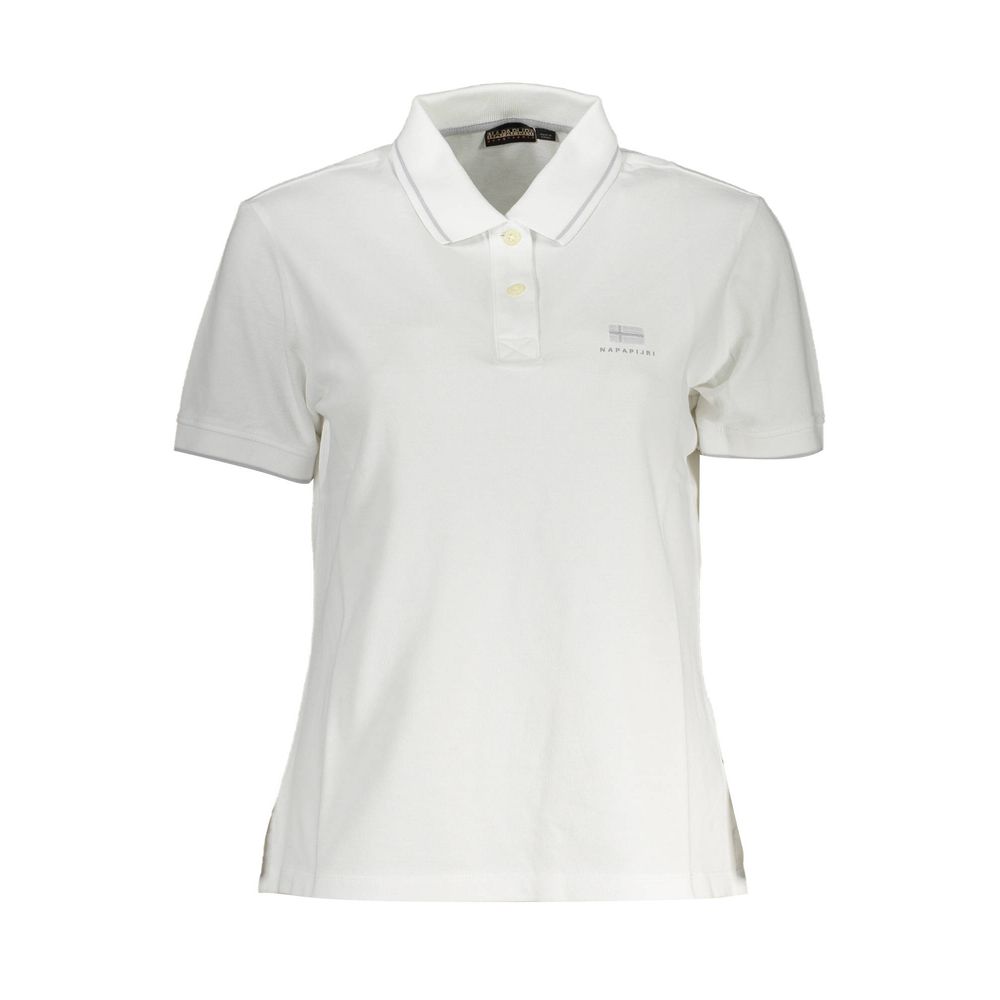 Napapijri Bianco Cotton Women Polo