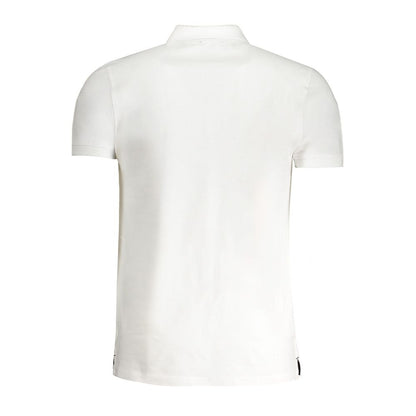 Cavalli Class "Bianco Cotton Men's Polo Shirt"