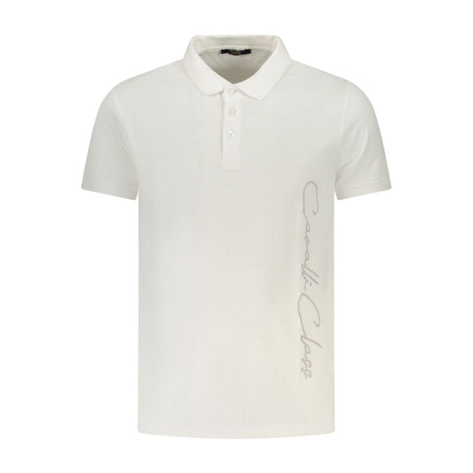 Cavalli Class Bianco Cotton Men Polo