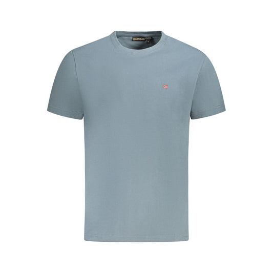 Napapijri Grigio Cotton Men T-Shirt
