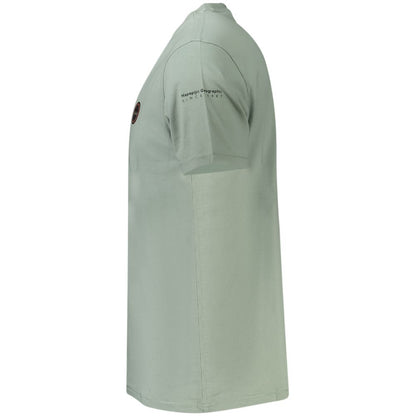 Napapijri Verde Cotton Men T-Shirt