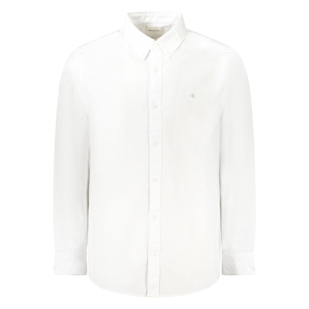 Calvin Klein Bianco Cotton Men Shirt