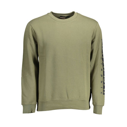 Napapijri Verde Cotton Men Sweatshirt