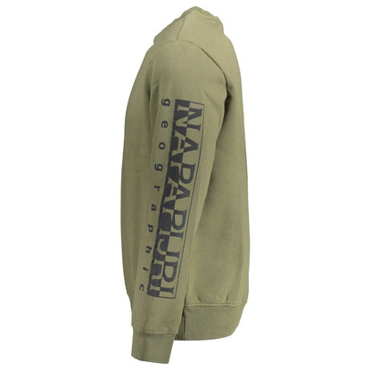 Napapijri Verde Cotton Men Sweatshirt