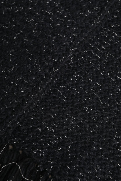 وشاح شال شتوي أسود من الكشمير من دولتشي آند غابانا