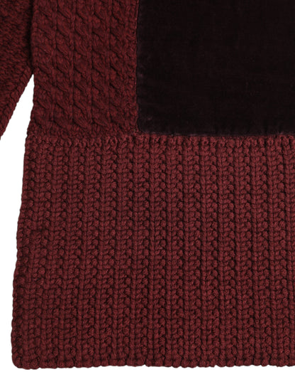 وشاح دولتشي آند غابانا الأسود الكستنائي لتدفئة الرقبة