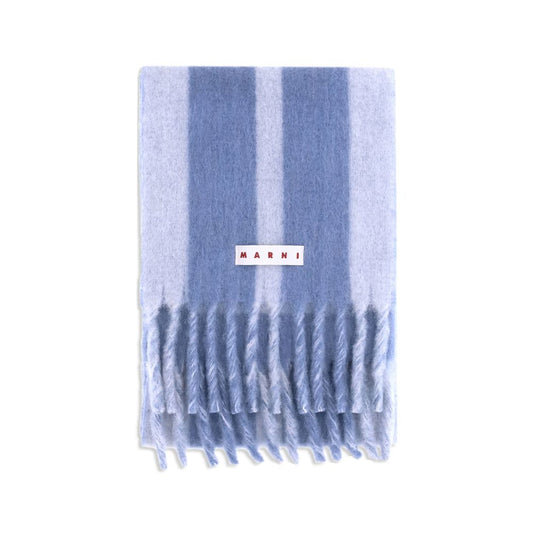 Marni Blue Wool Scarf