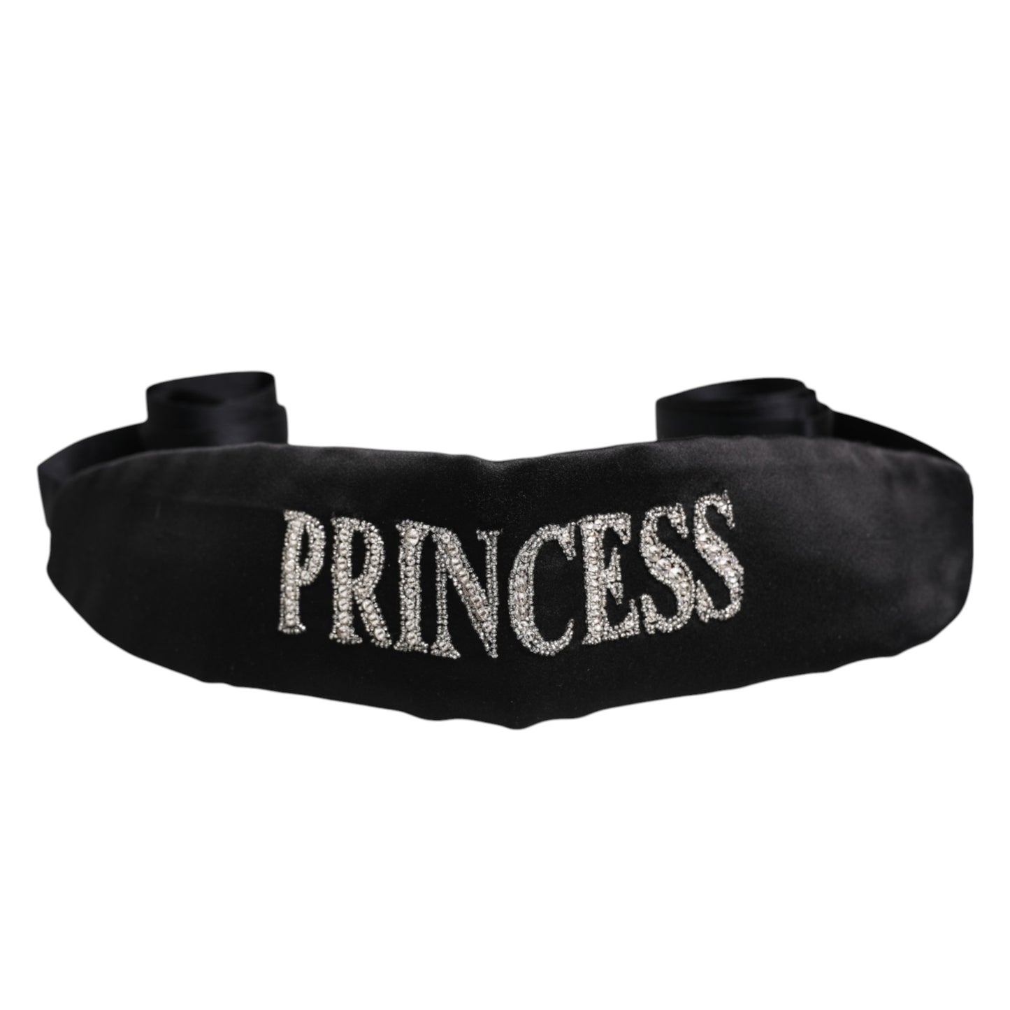 Dolce & Gabbana Black Princess Fantasy Braided Waist Belt