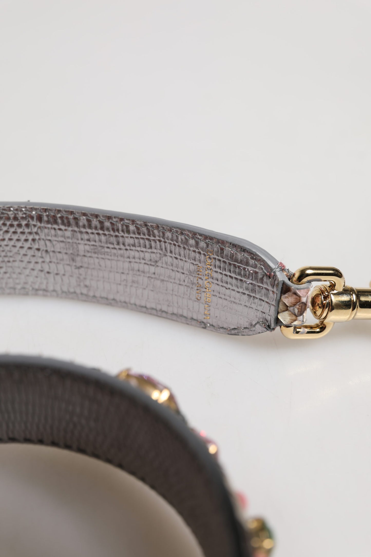 Dolce & Gabbana Multicolor Embellished Handbag Shoulder Strap