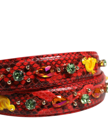 Dolce & Gabbana Multicolor Embellished Handbag Accessory Shoulder Strap