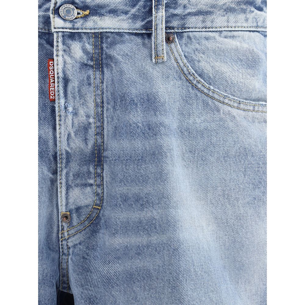 Dsquared² Blue Cotton Bermuda Shorts