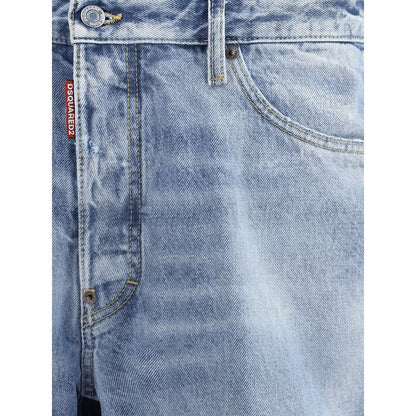 Dsquared² Blue Cotton Bermuda Shorts