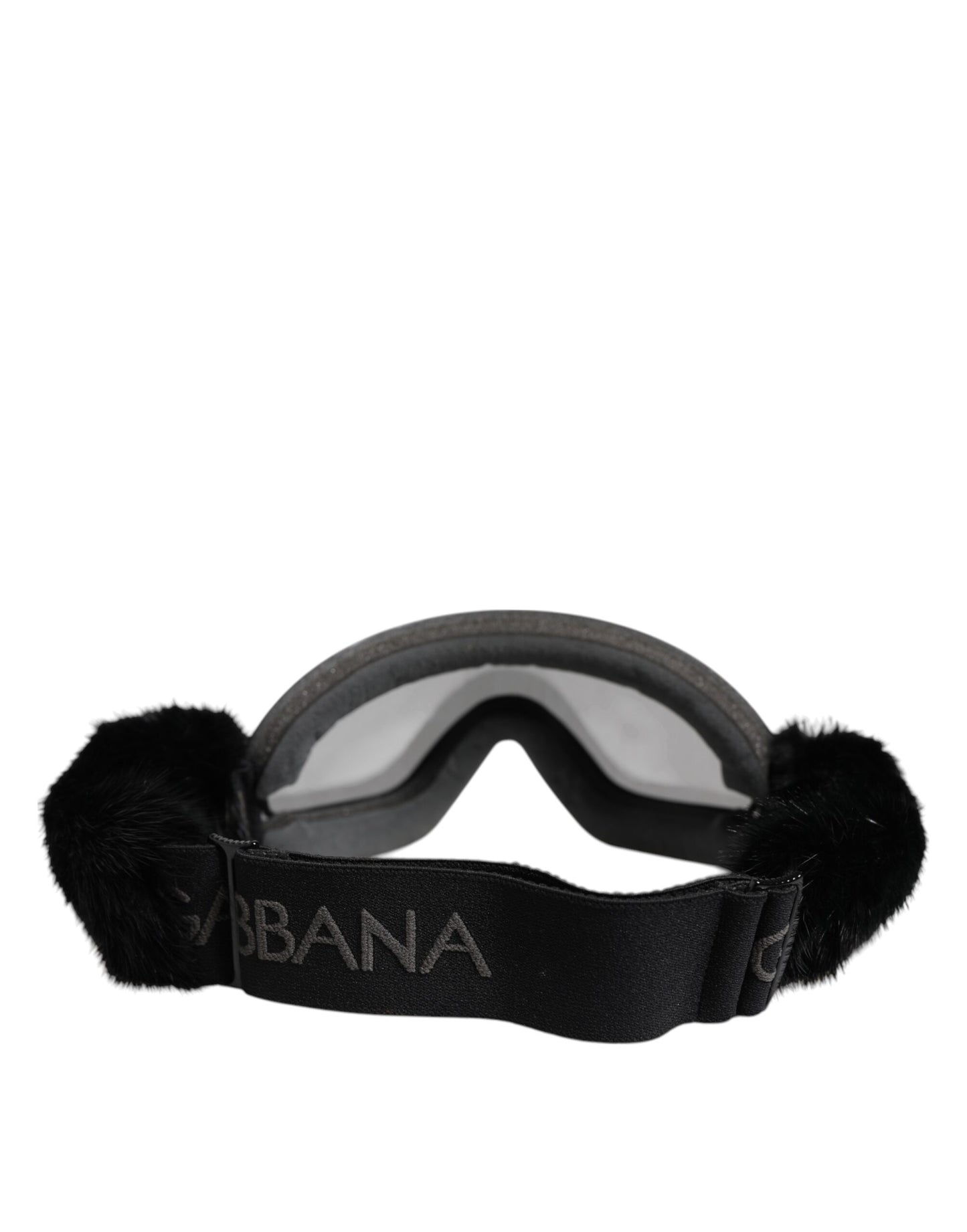 Dolce & Gabbana Black Bi0759 Lace Mirrored Ski Goggles Mask Sunglasses