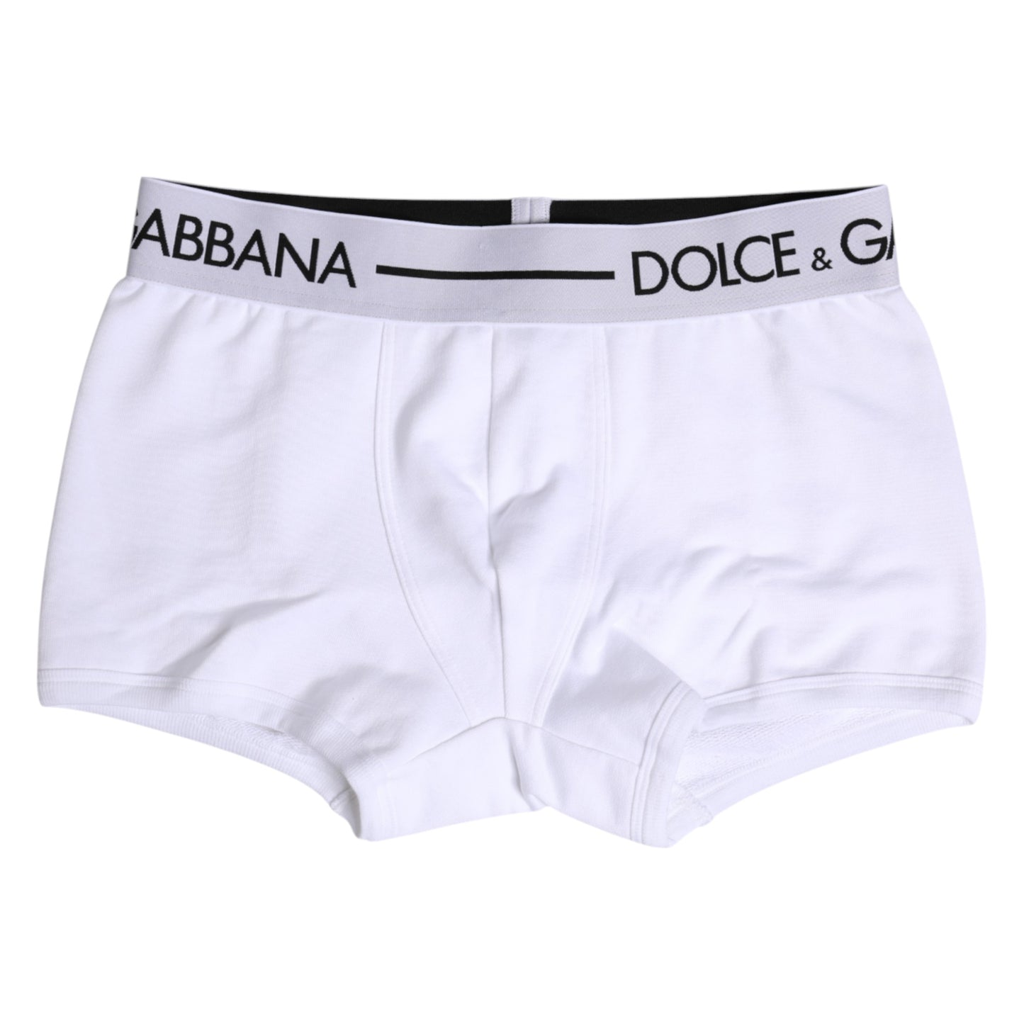 Dolce & Gabbana White Cotton Stretch Regular Boxer Underwear