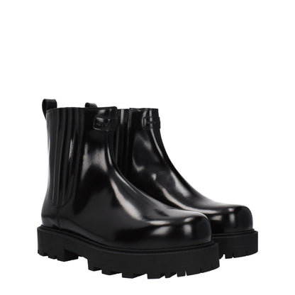 Givenchy Black Leather Ankle Boots