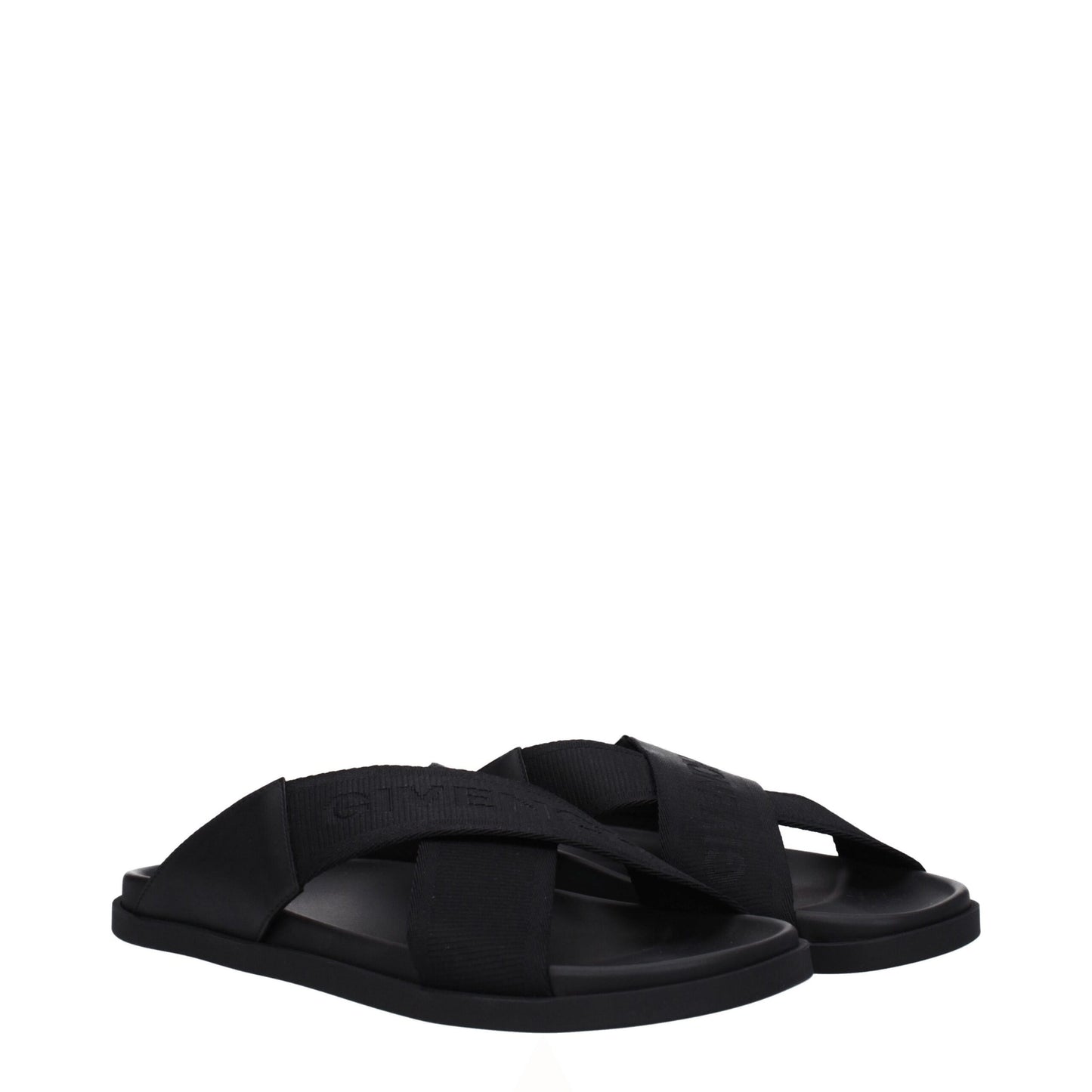 Givenchy Black Fabric Slippers