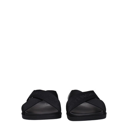 Givenchy Black Fabric Slippers