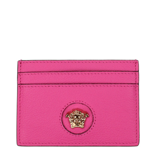 Versace Pink Leather Cardholder