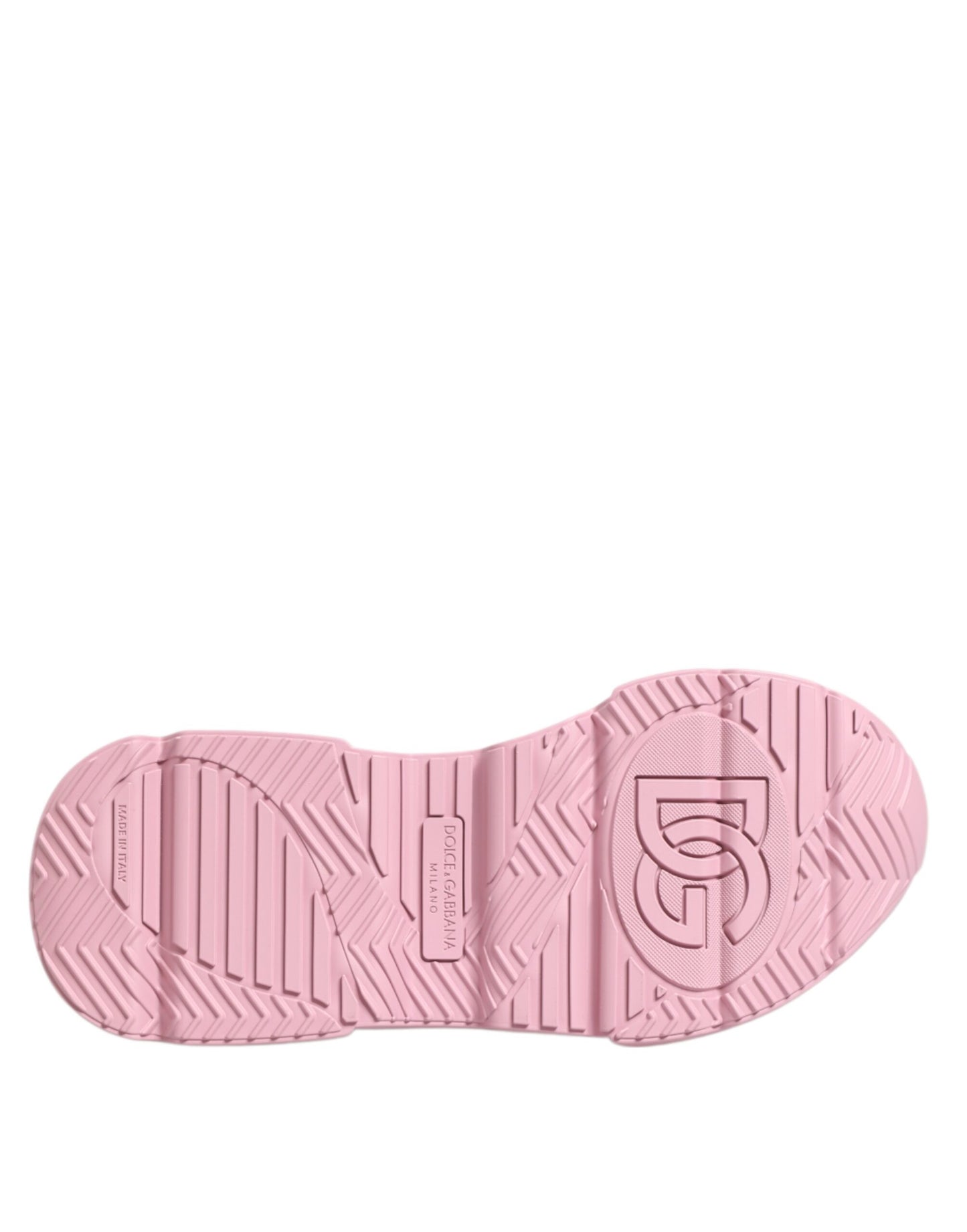 حذاء سنيكرز دولتشي آند غابانا دايماستر منخفض الرقبة من الجلد الوردي