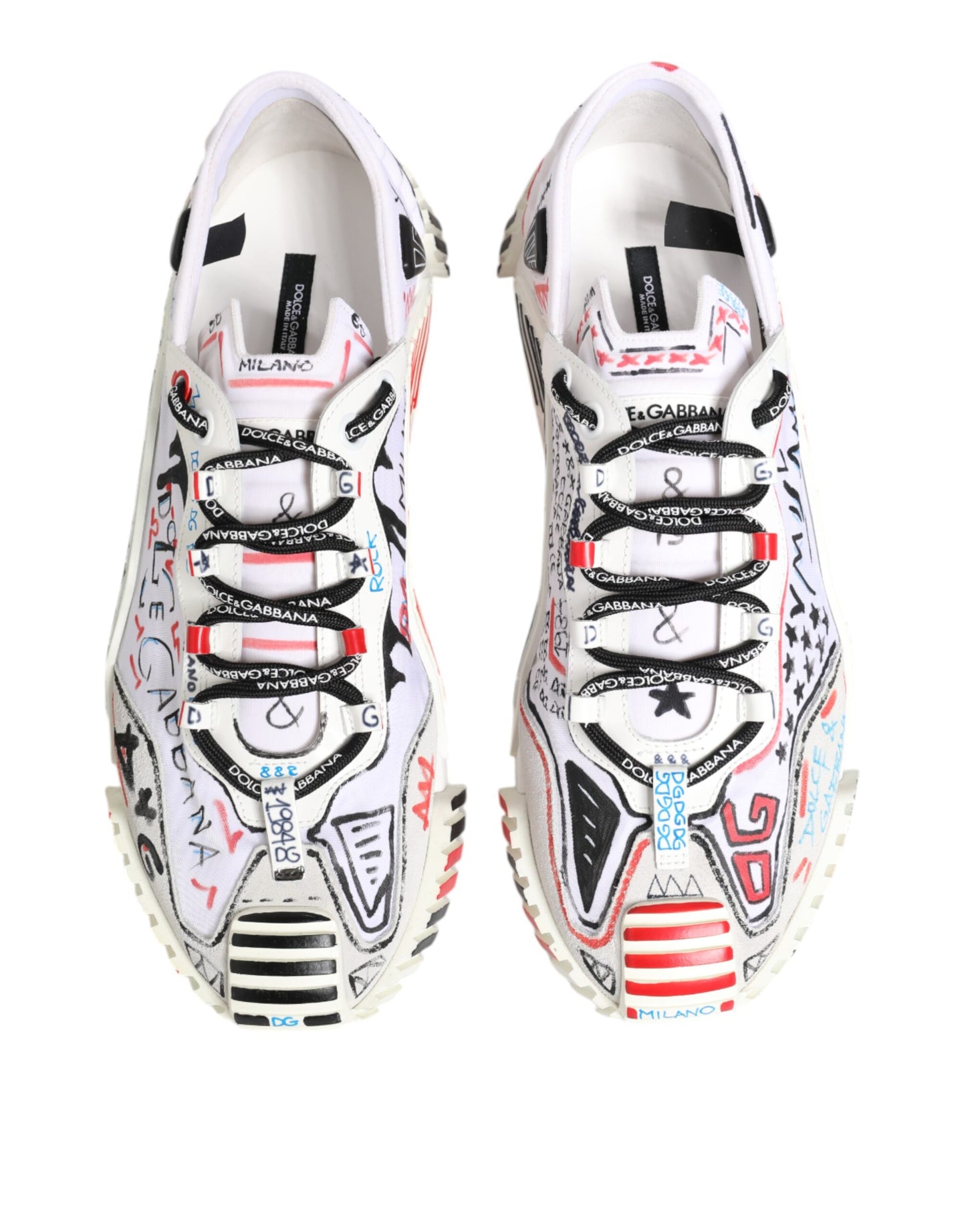 حذاء سنيكرز رجالي متعدد الألوان منخفض الرقبة من دولتشي آند غابانا NS1